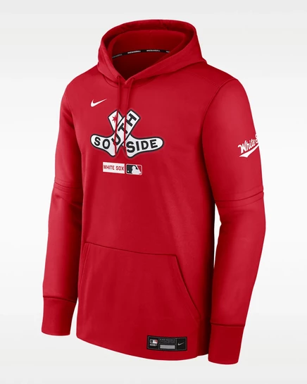 Мужская худи Nike City Connect Chicago White Sox Therma, красная
