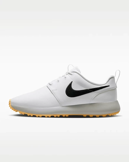 Унисекс гольф-кроссовки Nike Roshe G, белые/оранжевые/черные