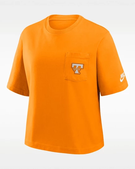 Женская футболка Nike Tennessee Legacy с карманом, оранжевая
