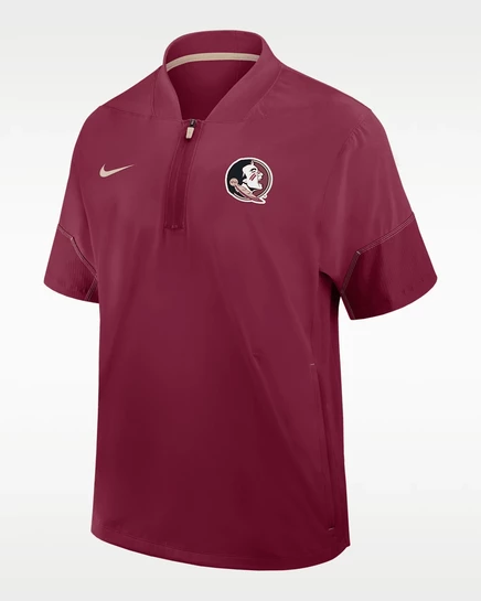 Мужская куртка Nike Sideline Coach, бордово-золотая