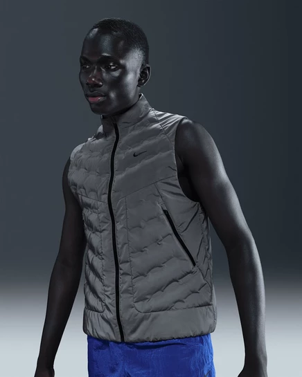 Мужской беговой жилет Nike Therma-FIT ADV светоотражающий, серебристый