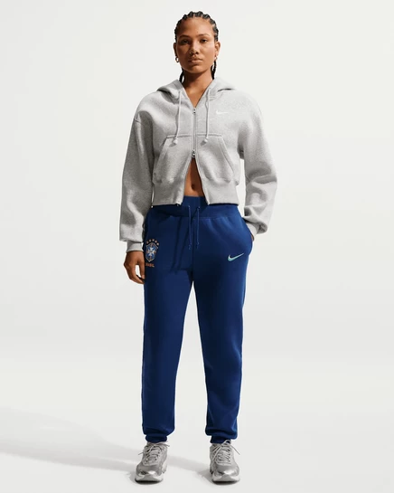 Женские брюки Nike Brazil Phoenix высокая талия, голубые