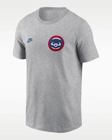 Мужская футболка Nike Cooperstown, темно-серая меланж