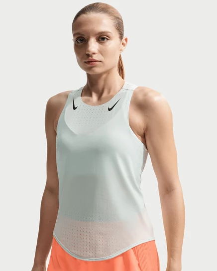 Женская майка Nike AeroSwift Dri-FIT ADV, зелёно-чёрная