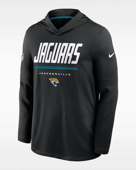 Мужская толстовка Nike Jaguars Sideline Dri-FIT, черная