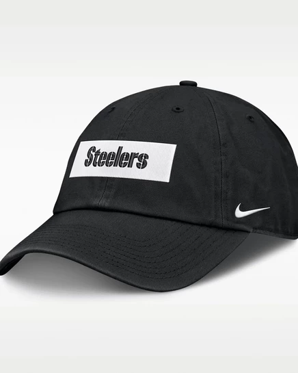 Мужская кепка Nike Steelers Primetime Wordmark, черная