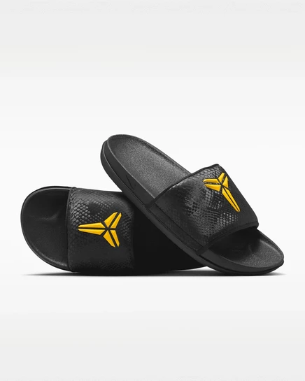 Мужские сланцы Nike Kobe Offcourt, черно-золотые