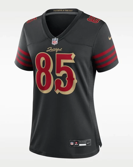 Женская джерси Nike George Kittle Rivalries, черная