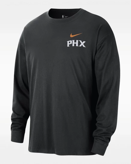 Мужской лонгслив Nike Phoenix Suns City Edition, черный