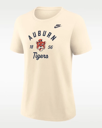 Женская футболка Nike Auburn Legacy Team Name, натуральная