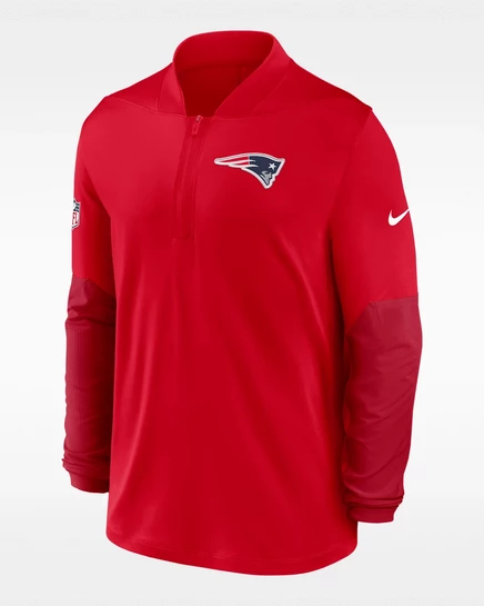 Мужская кофта Nike Patriots Feel The Pressure 1/2-zip, красная