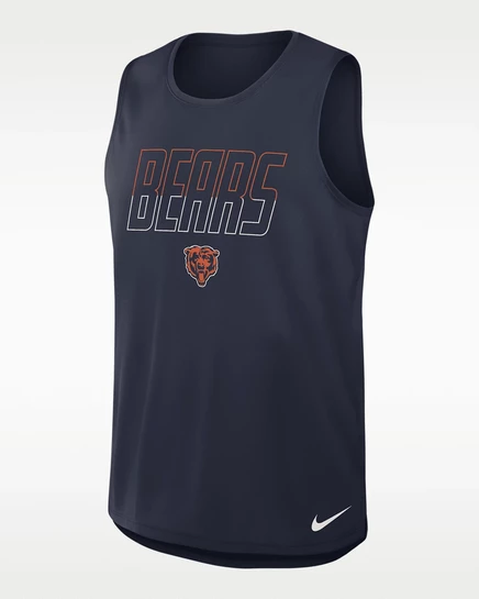 Мужская майка Nike Chicago Bears, темно-синяя