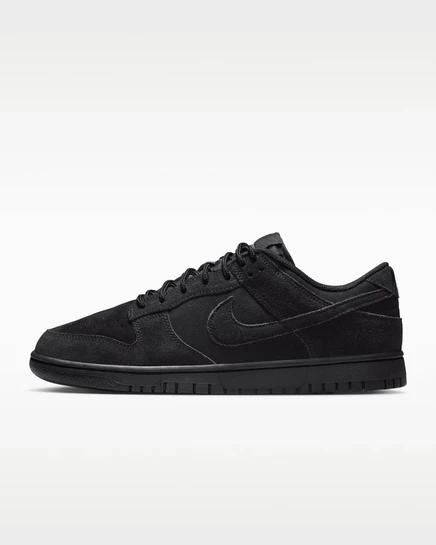 Мужские кеды Nike Dunk Low, чёрный/чёрный/чёрный