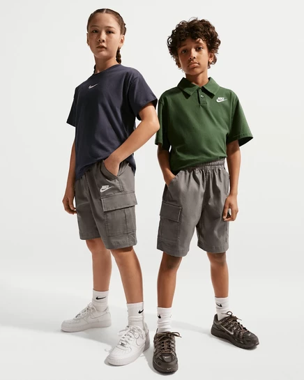 Детские карго-шорты Nike Sportswear Club, бежевые