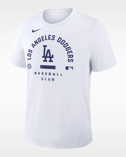 Мужская футболка Nike Los Angeles Dodgers Dri-FIT, белая