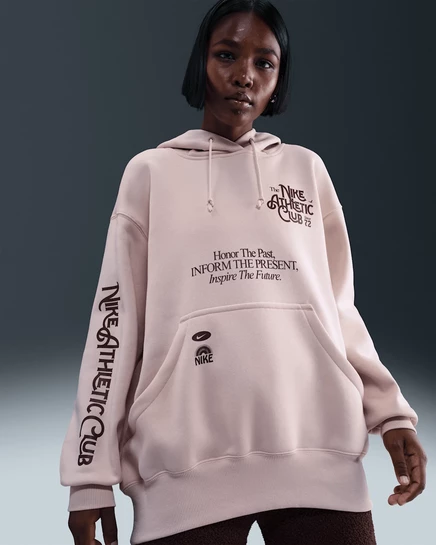 Женское худи Nike Sportswear Phoenix Fleece, красно-бордовое