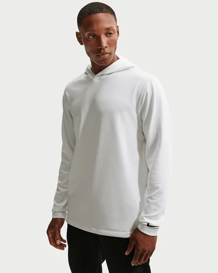Мужское худи Nike Velocity Therma-FIT для гольфа, бело-черное