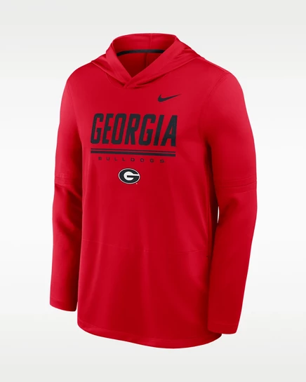 Мужской худи Nike Georgia Sideline, красно-черный
