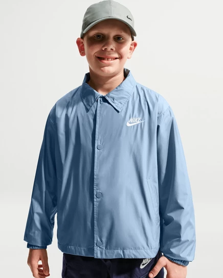 Детская куртка Nike Sportswear Club Repel, синяя/белая