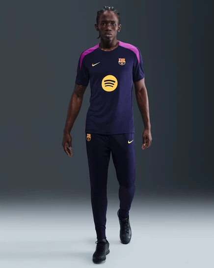 Мужские брюки Nike FC Barcelona Strike, фиолетово-золотистые