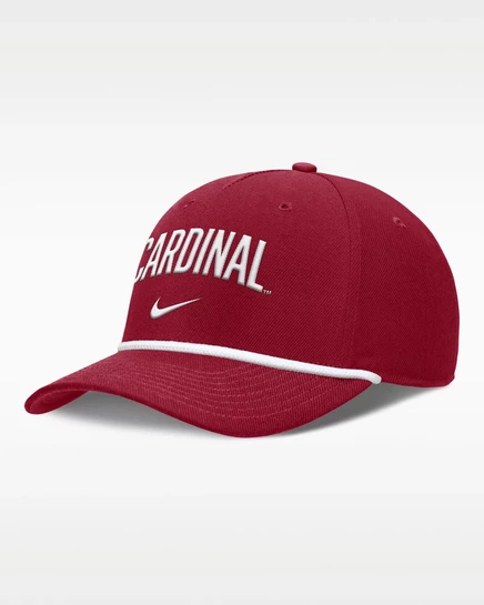 Мужская кепка Nike Stanford Primetime Rise Campus, бордовая