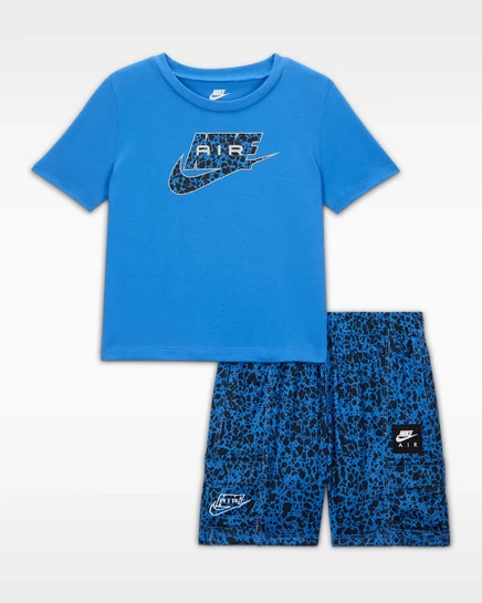 Мальчиковый комплект Nike Dri‑FIT (футболка и карго‑шорты), голубой