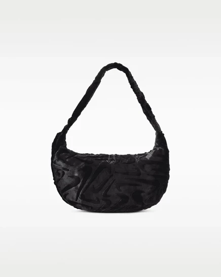 Женская сумка Nike Sportswear Faux Fur Slouchy 19 л, черная