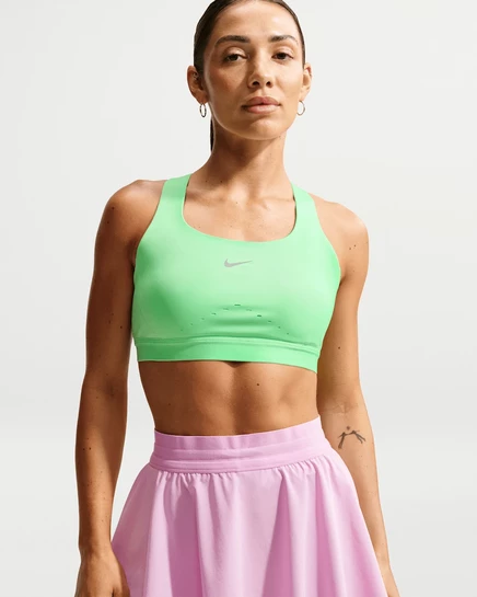 Женский спортивный бюстгальтер Nike Swift, зеленый