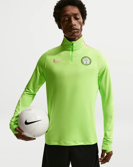 Мужская тренировочная футболка Nike Nigeria Strike Dri-FIT, зеленая