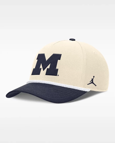 Мужская кепка Jordan Michigan Primetime Rope, натуральная