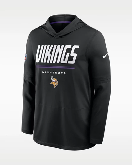 Мужской лонгслив Nike Minnesota Vikings Dri-FIT, черный