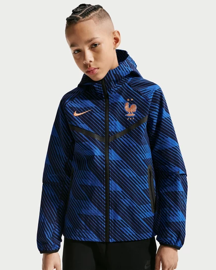 Детская куртка Nike FFF Tech на молнии, синяя/медная