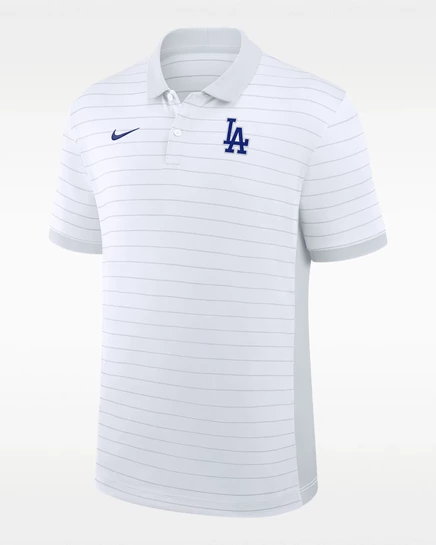 Мужская поло Nike Los Angeles Dodgers Dri-FIT, белая