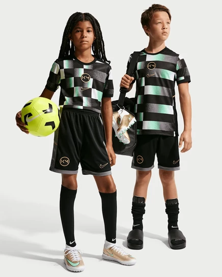 Детские футбольные шорты Nike Academy Mbappé, черные