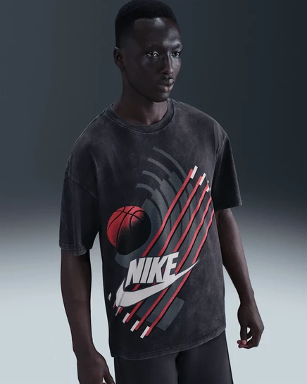 Мужская баскетбольная футболка Nike, черная