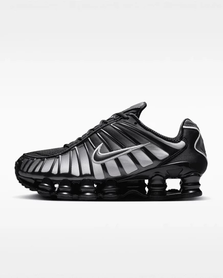 Женские кроссовки Nike Shox TL Fade, черно-белые