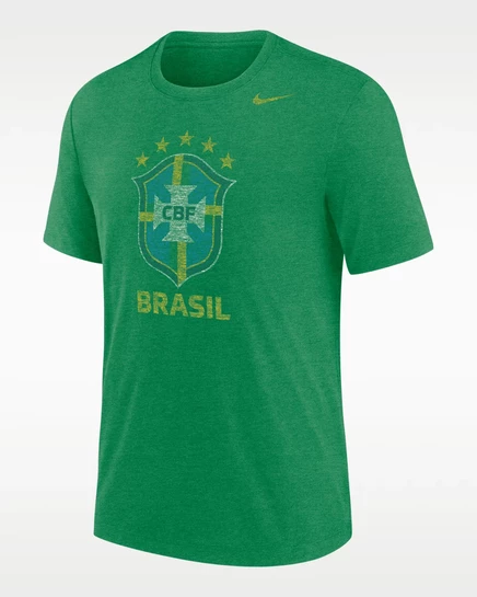 Мужская футболка Nike Brazil, зеленая/салатовая