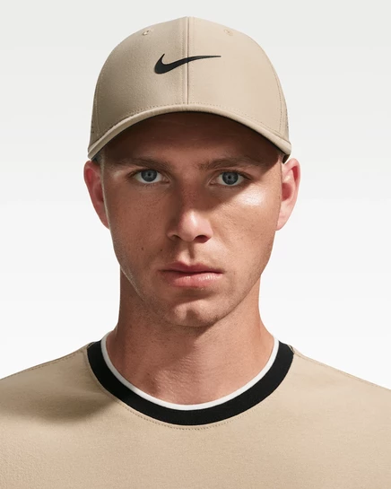 Унисекс кепка Nike Rise Dri-FIT ADV SwooshFlex, светло-бежевая