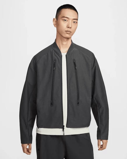 Мужская куртка Nike Tech Dri-FIT Shori Knit, антрацит/черный
