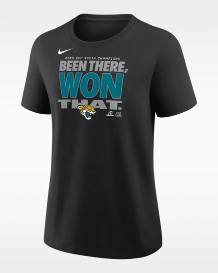 Женская футболка Nike Jacksonville Jaguars 2025, черная