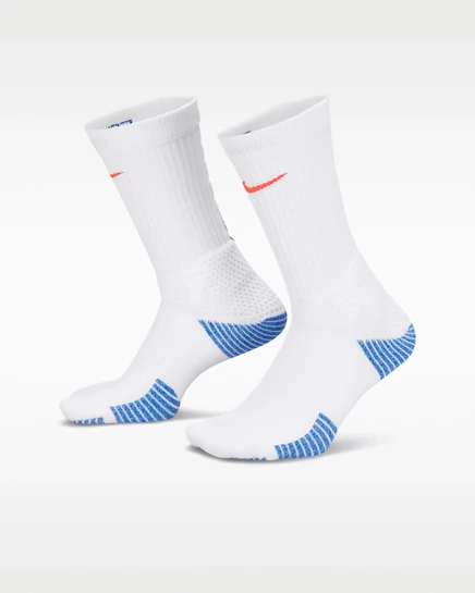 Унисекс носки Nike Elite 2.0 с амортизацией, белые/синие/светло-бирюзовые/алые
