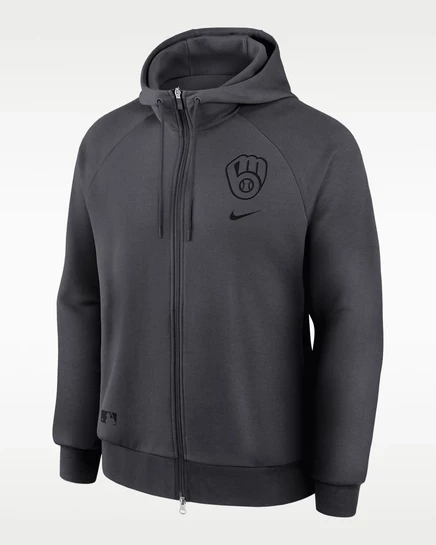 Мужское худи Nike Milwaukee Brewers, графитовое