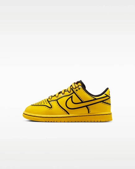 Детские кроссовки Nike Dunk Low x LEGO, желто-черно-красные