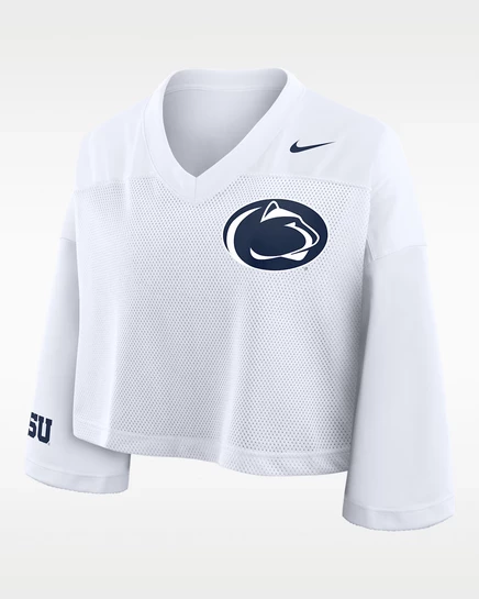 Женский укороченный топ Nike Penn State Jersey Dri-FIT, белый