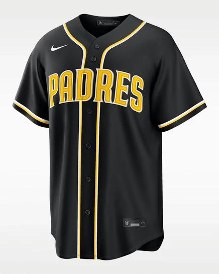 Мужская джерси Nike San Diego Padres, черно-желтая