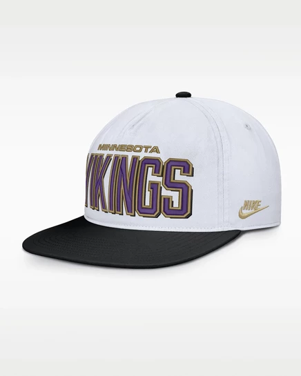 Мужская регулируемая кепка Nike Minnesota Vikings Pro, белая