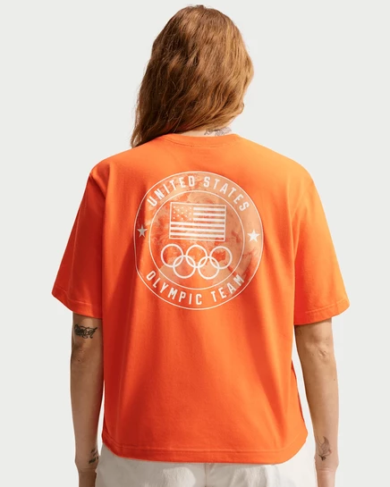 Женская футболка ACG x Team USA, safety orange