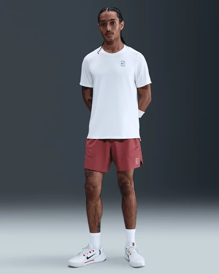 Мужские теннисные шорты NikeCourt Advantage Dri-FIT 6″, кедр/белые