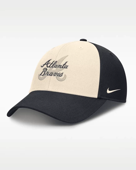 Мужская бейсболка Nike Atlanta Braves Statement Club, темно-синяя