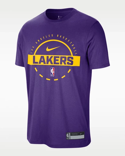 Мужская футболка Nike Lakers Authentics Dri-FIT, фиолетовая